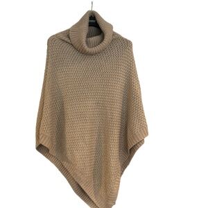 Calvin Klein gold shawl with cowl neck worn once excellent condition